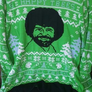 Bob Ross Christmas Sweater